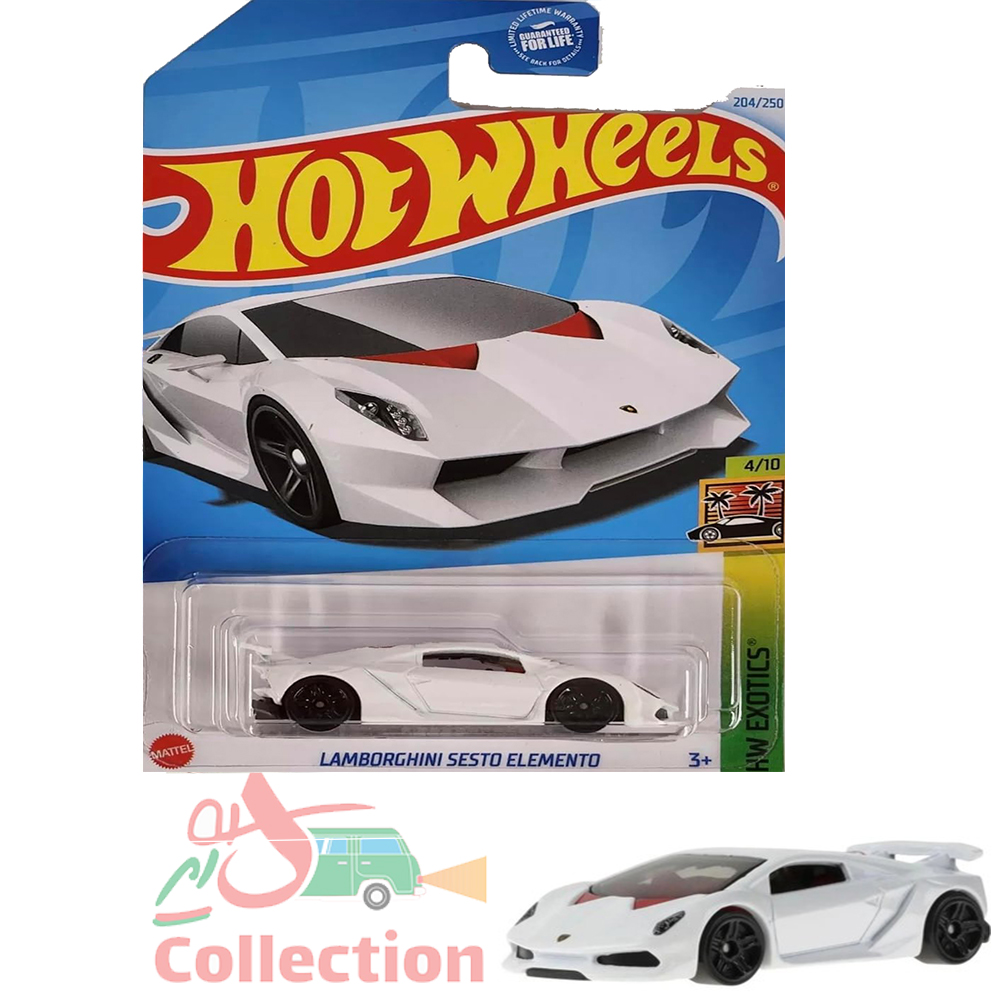 ماشین هات ویلز رو کارتی lamborghini sesto elemento لامبورگینی