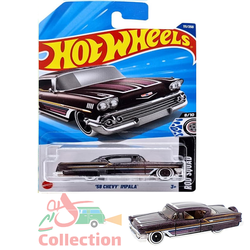 ماشین هات ویلز رو کارتی 58 CHEVY IMPALA شورت ایمپالا