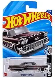 ماشین هات ویلز رو کارتی 58 CHEVY IMPALA شورت ایمپالا